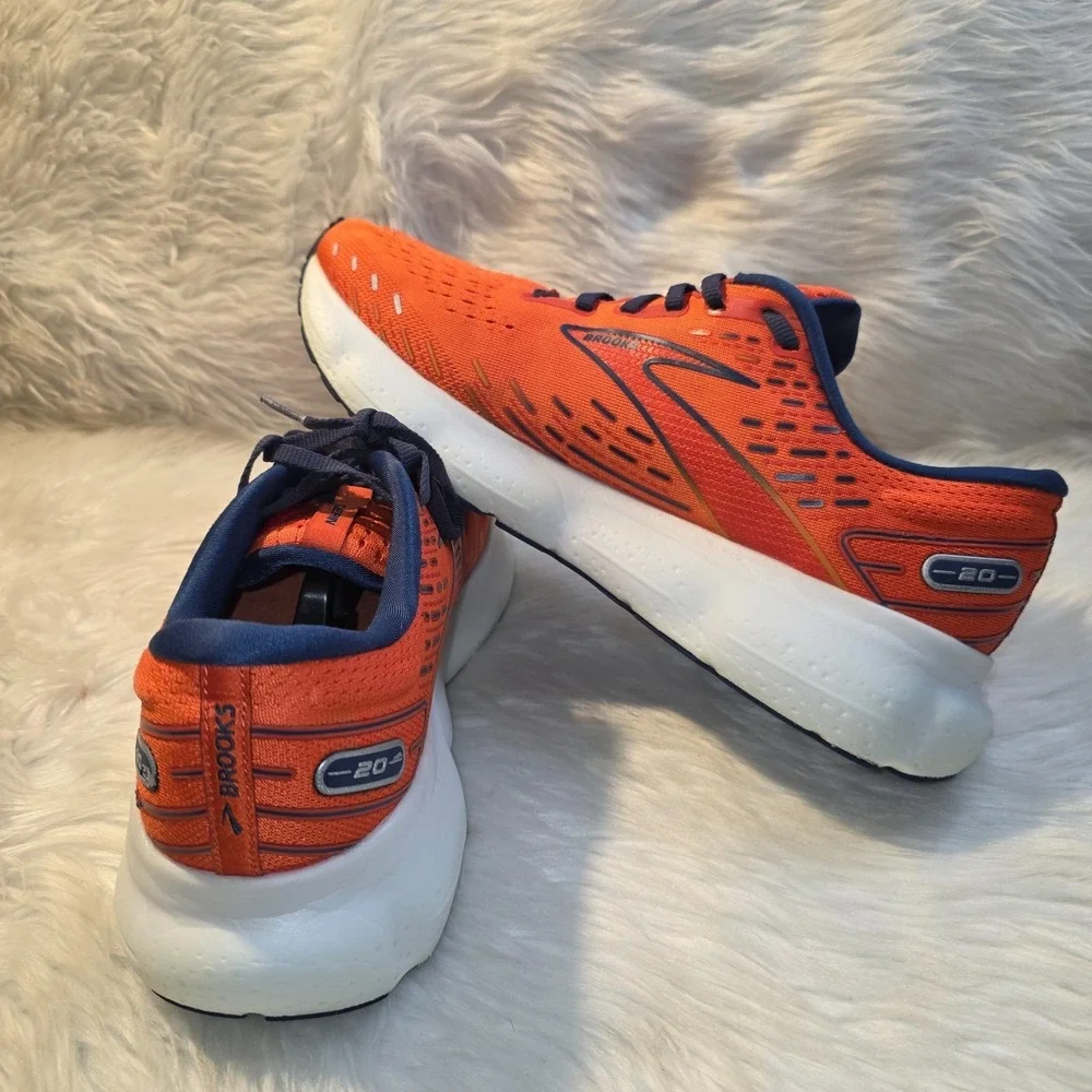 Brooks Glycerin 20 Running Shoes - Men's Size 11 D — Orange/Blue 1103821D859